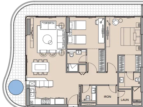 Imtiaz Development Beach Walk 4 floor plan