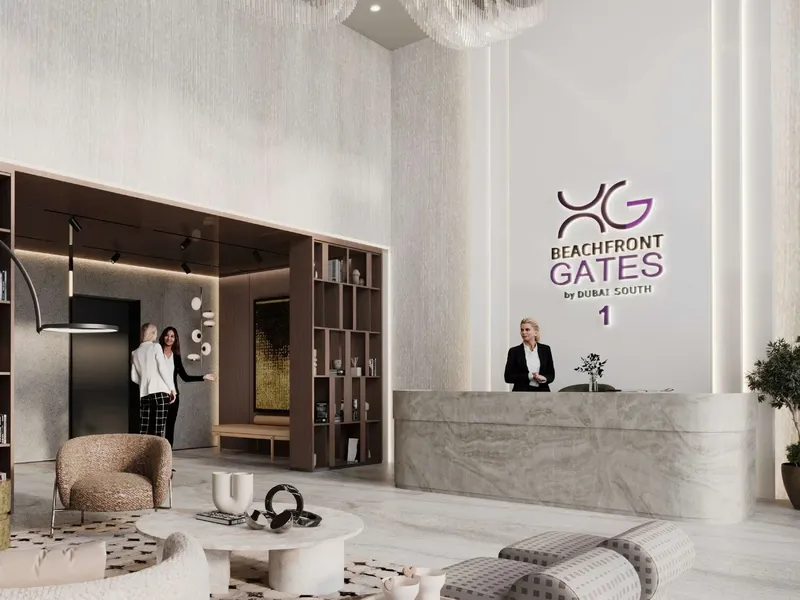 Lobby at Beachfront Gates in Dubai South Dubai