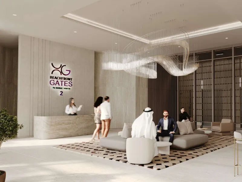 Lobby at Beachfront Gates in Dubai South Dubai