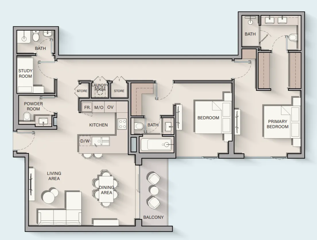 Ellington Belgravia Gardens floor plan
