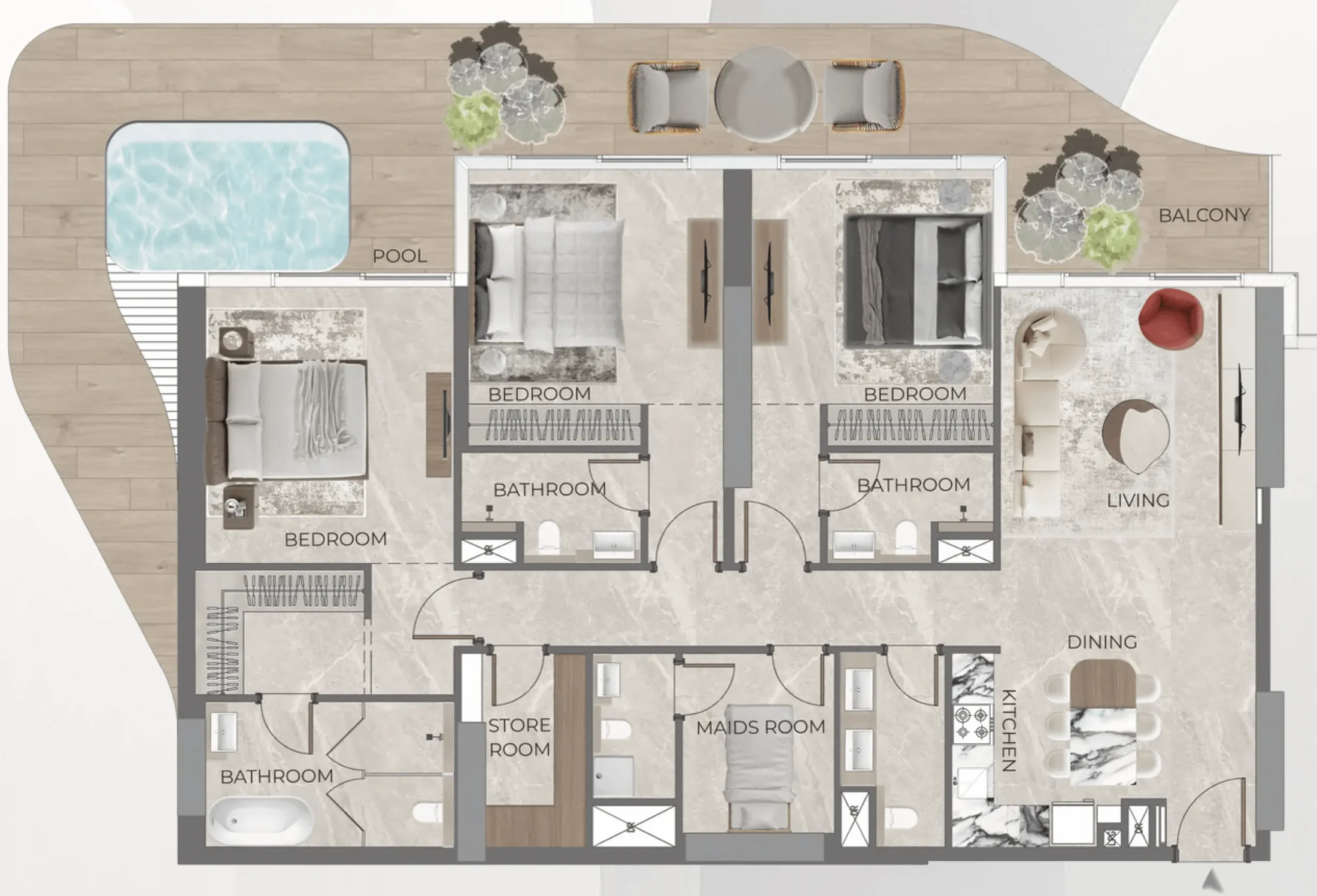 HMB Homes Real Estate Development Beverly Grande floor plan