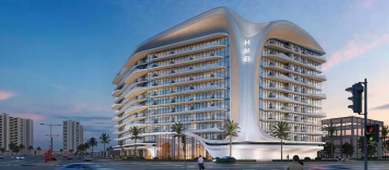 Exterior at Beverly Grande in Dubai Motor City Dubai