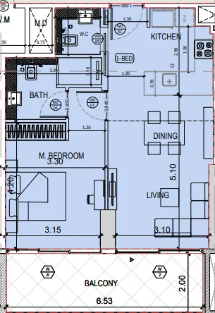 Binghatti Binghatti Amberhall floor plan