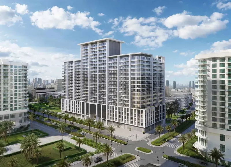 Exterior at Binghatti Amberhall in JVC (Jumeirah Village Circle) Dubai