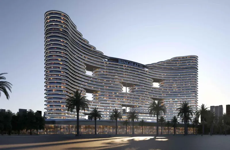 Exterior at Binghatti Aquarise in Business Bay Dubai