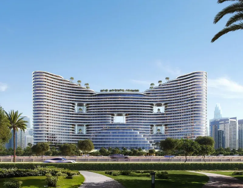 Exterior at Binghatti Aquarise in Business Bay Dubai