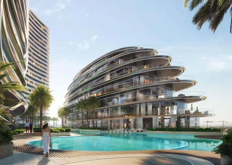 Exterior at Binghatti Aquarise in Business Bay Dubai