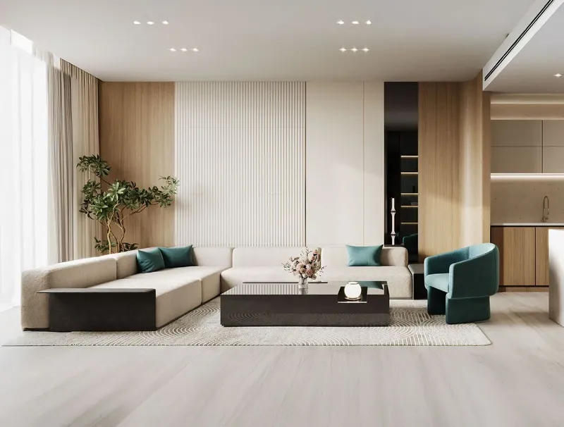Interior at Binghatti Aquarise in Business Bay Dubai