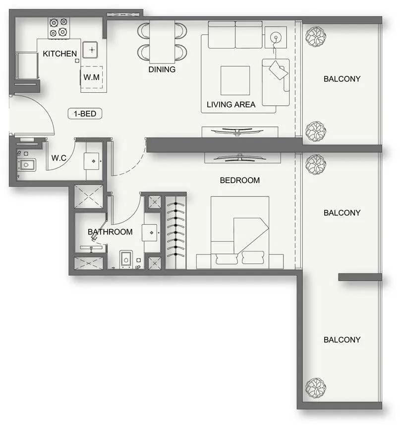 Binghatti Binghatti Cullinan floor plan