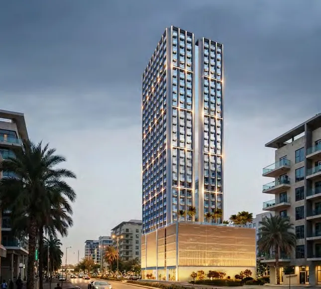 Exterior at Binghatti Etherea in JVC (Jumeirah Village Circle) Dubai