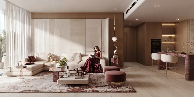 Interior at Binghatti Etherea in JVC (Jumeirah Village Circle) Dubai