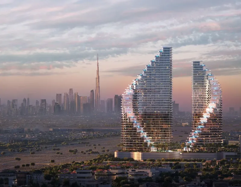 Exterior at Binghatti Flare in JVT (Jumeirah Village Triangle) Dubai