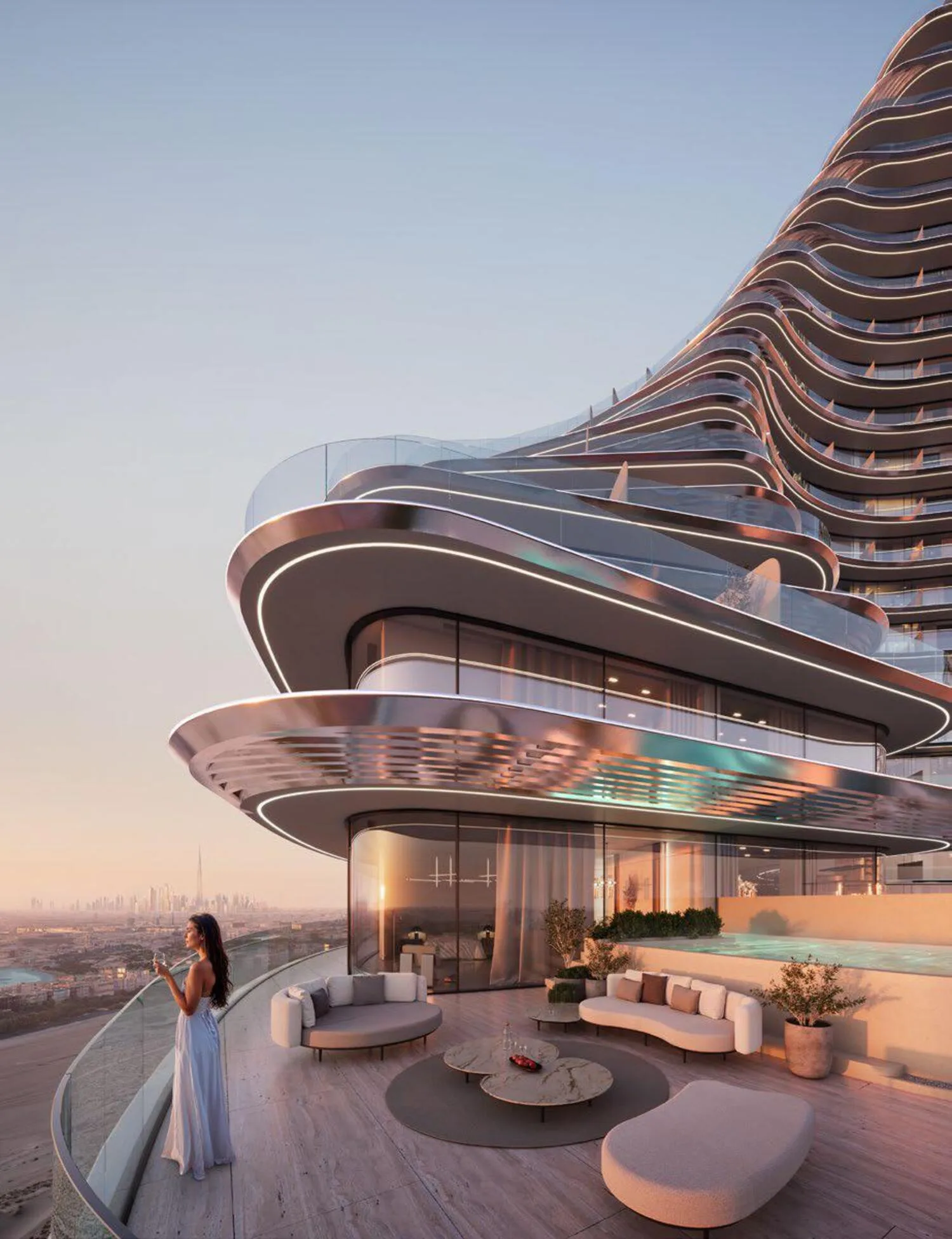 Exterior at Binghatti Flare in JVT (Jumeirah Village Triangle) Dubai