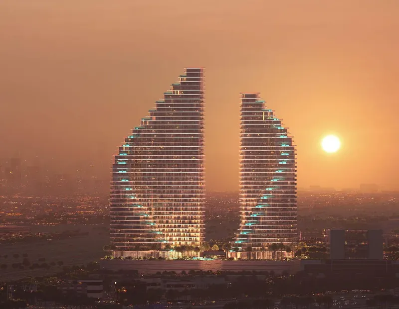 Exterior at Binghatti Flare in JVT (Jumeirah Village Triangle) Dubai