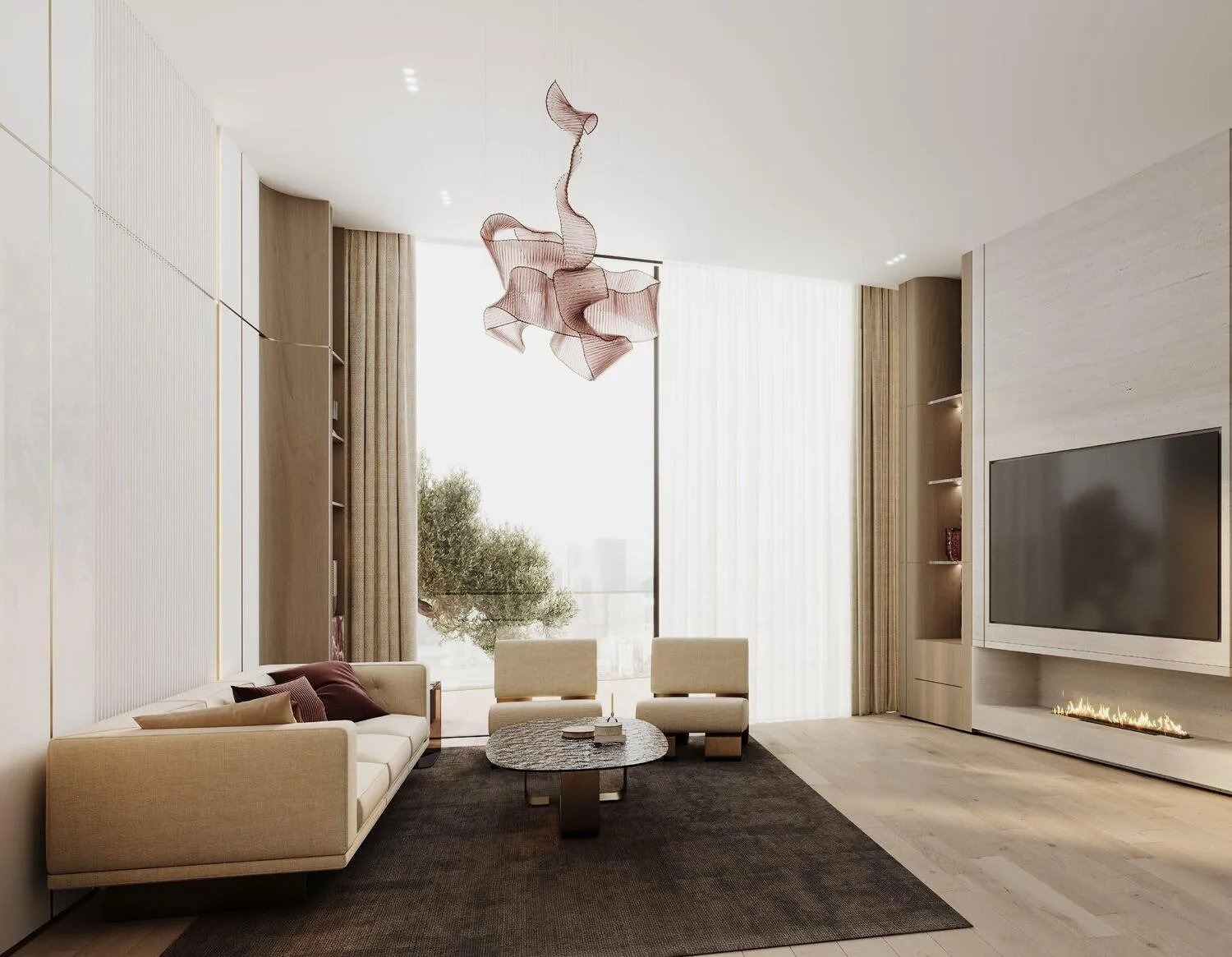 Interior at Binghatti Flare in JVT (Jumeirah Village Triangle) Dubai
