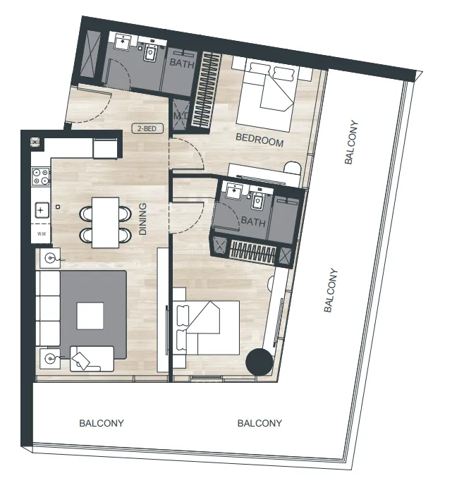 Binghatti Binghatti Ghost floor plan