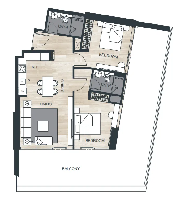 Binghatti Binghatti Ghost floor plan