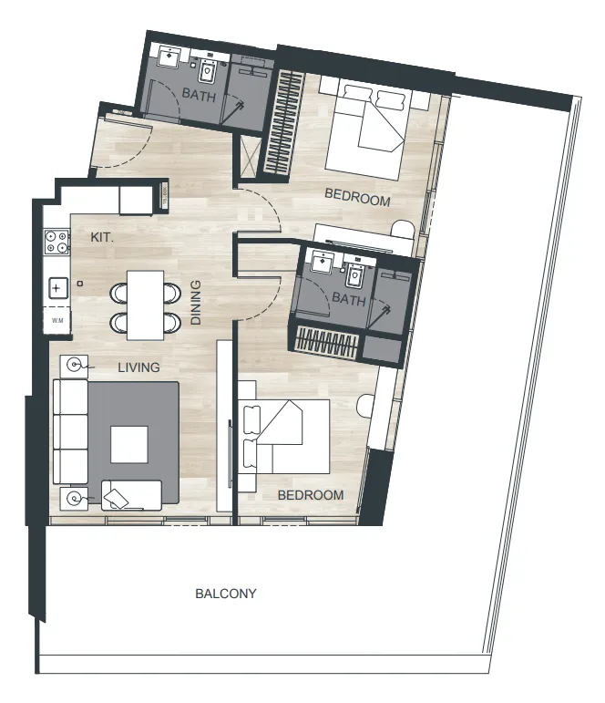 Binghatti Binghatti Ghost floor plan