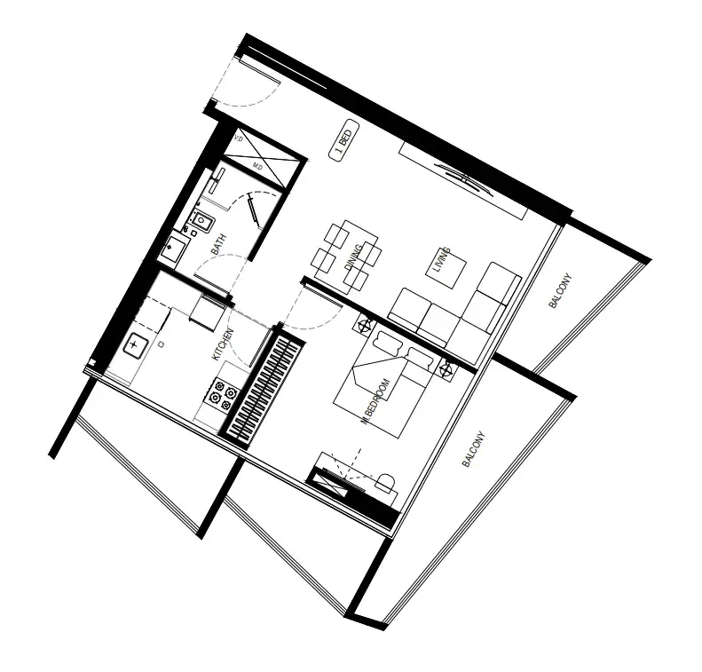 Binghatti Binghatti HillCrest floor plan