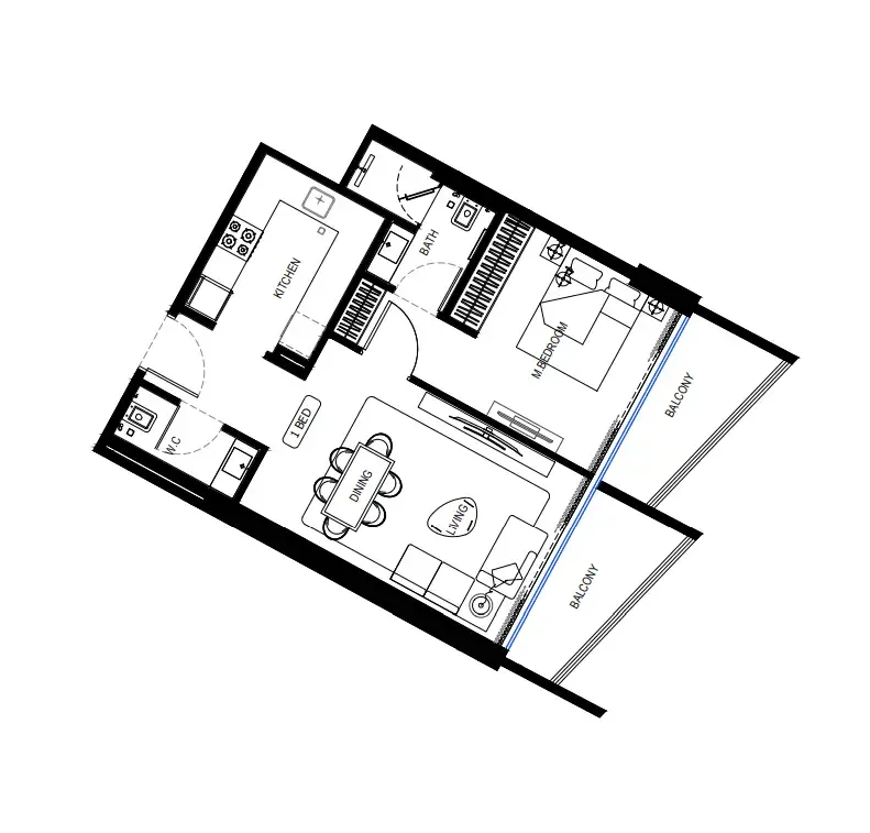 Binghatti Binghatti HillCrest floor plan