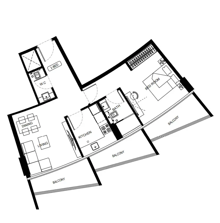 Binghatti Binghatti HillCrest floor plan