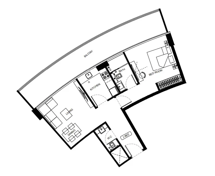 Binghatti Binghatti HillCrest floor plan