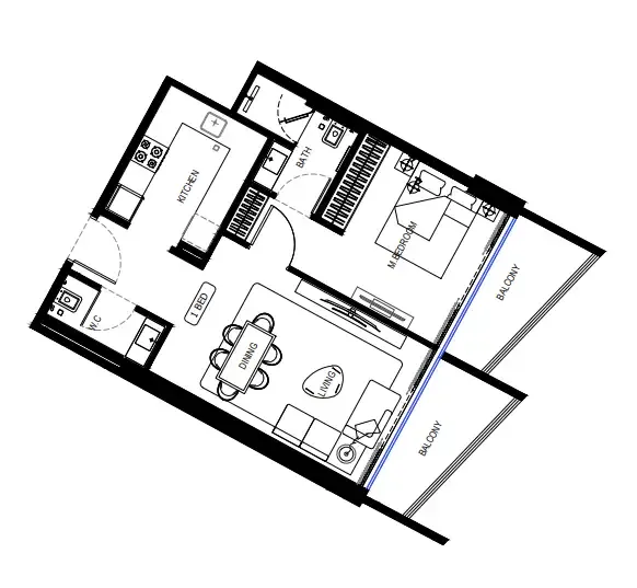 Binghatti Binghatti HillCrest floor plan