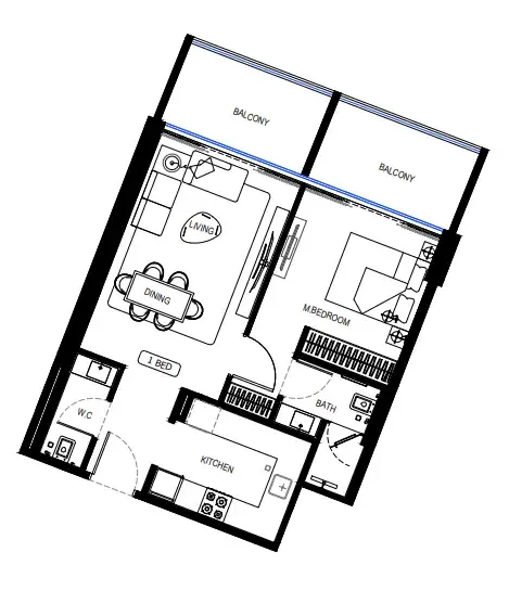 Binghatti Binghatti HillCrest floor plan