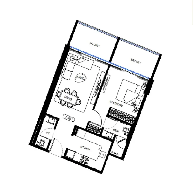 Binghatti Binghatti HillCrest floor plan