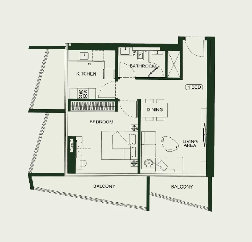 Binghatti Binghatti HillCrest floor plan