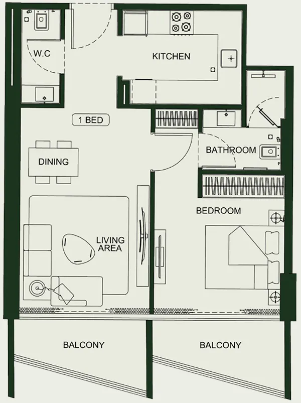 Binghatti Binghatti HillCrest floor plan