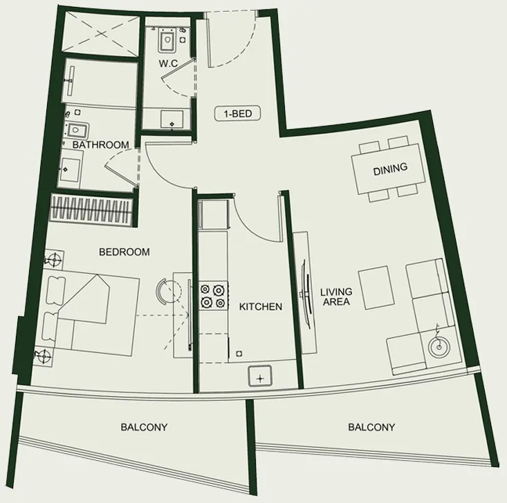 Binghatti Binghatti HillCrest floor plan