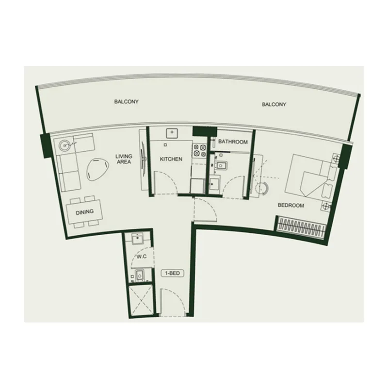 Binghatti Binghatti HillCrest floor plan