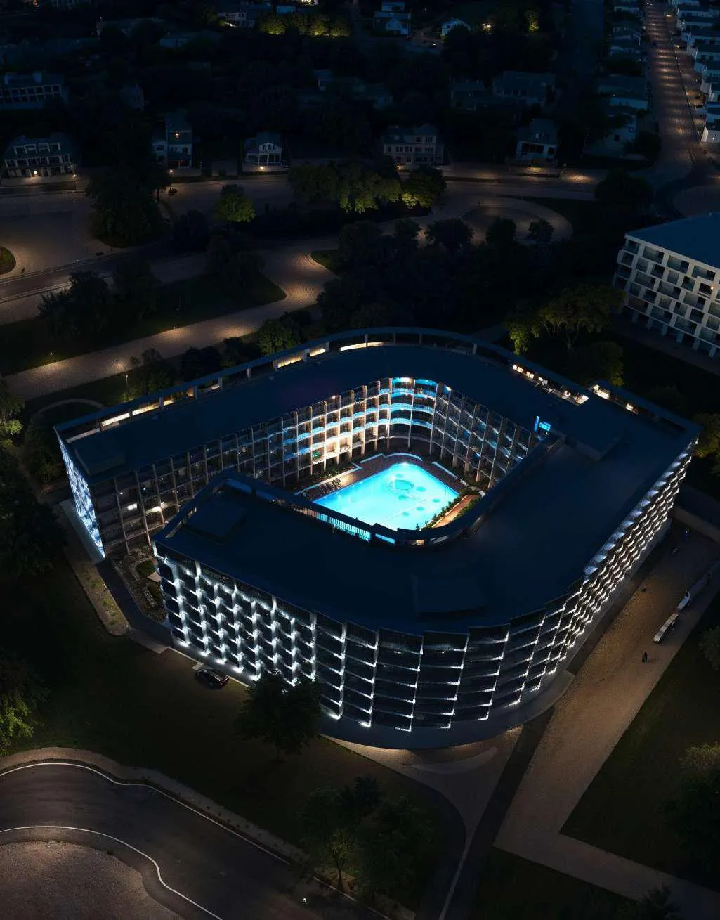 Exterior at Binghatti HillCrest in Arjan Dubai