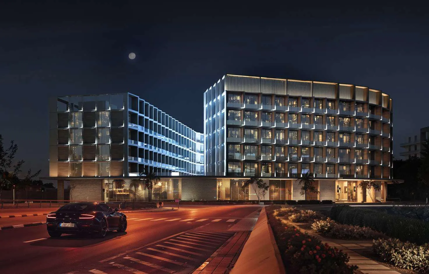 Exterior at Binghatti HillCrest in Arjan Dubai
