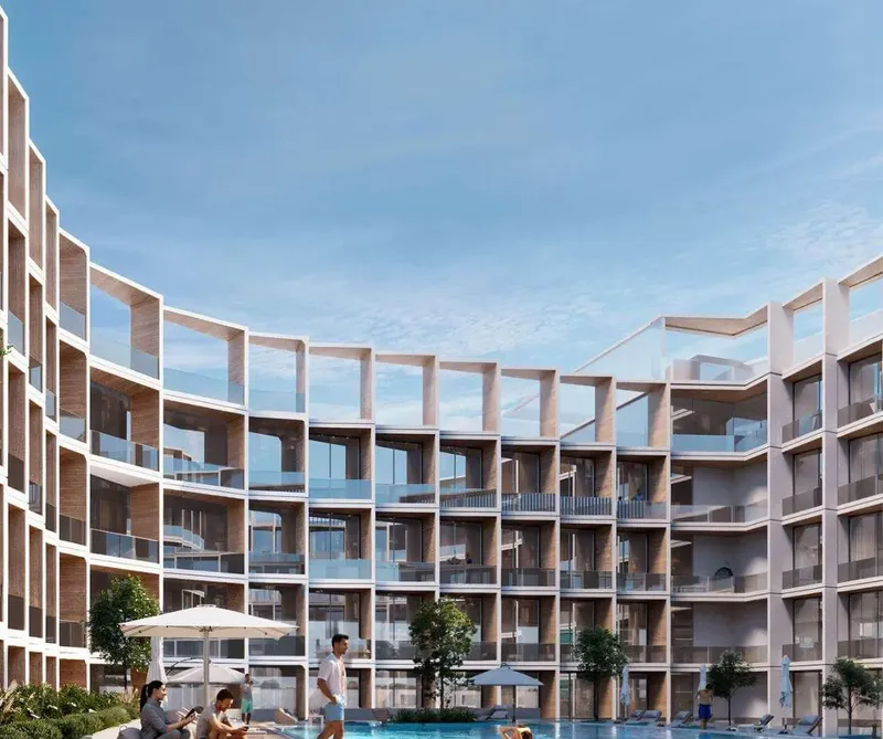 Exterior at Binghatti HillCrest in Arjan Dubai