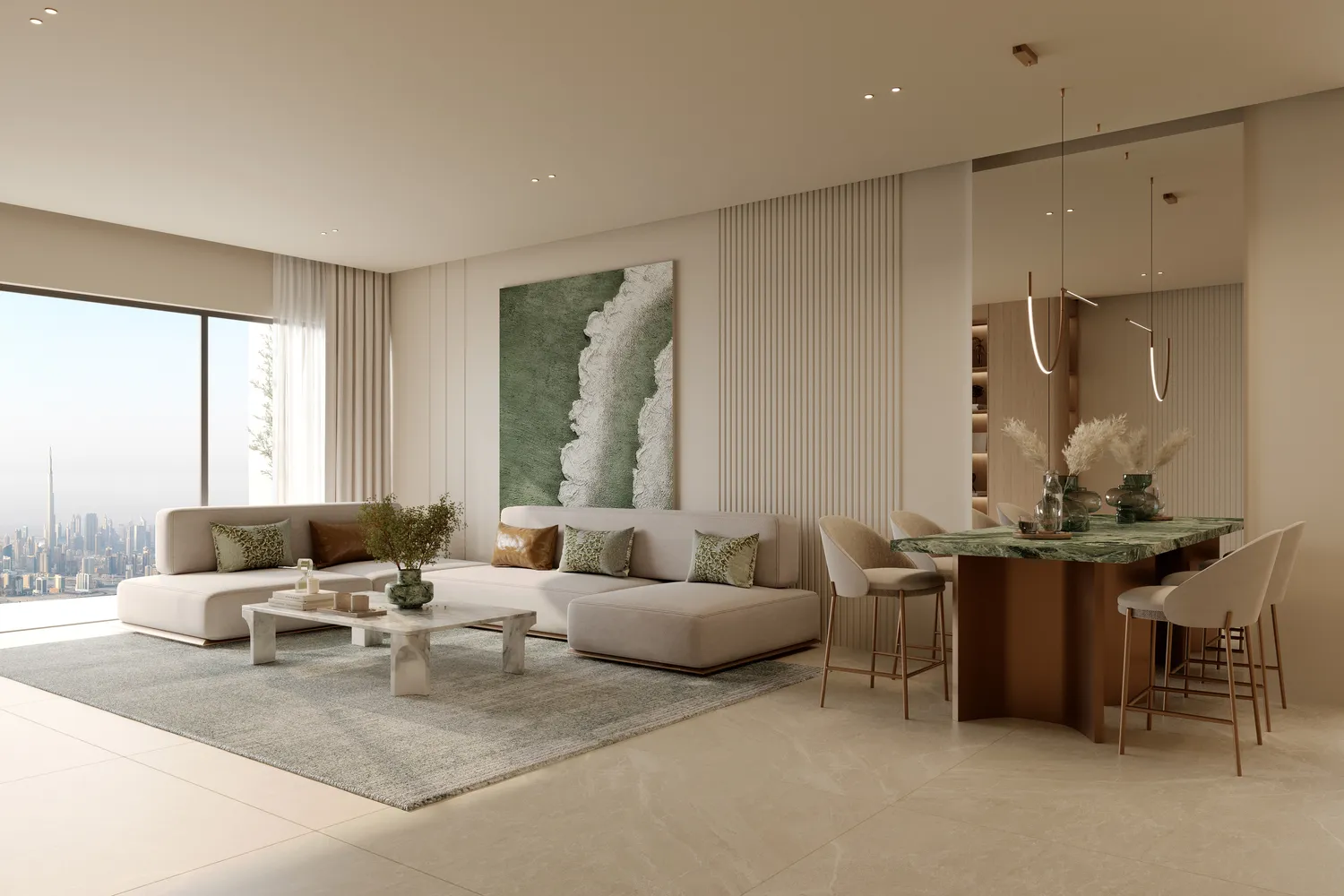 Interior at Binghatti HillCrest in Arjan Dubai