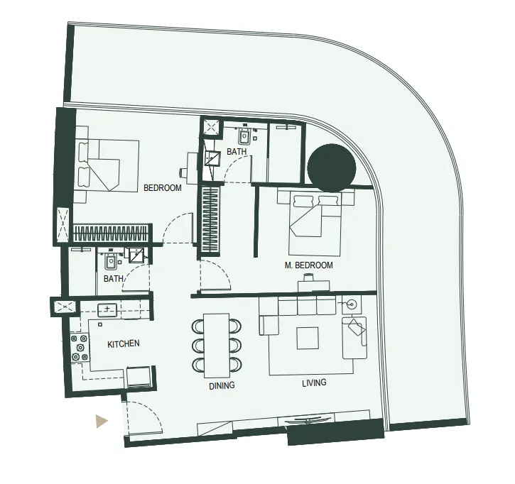 Binghatti Binghatti Hills floor plan