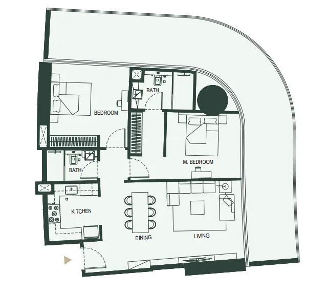 Binghatti Binghatti Hills floor plan