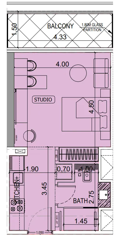 Binghatti Binghatti Hillviews floor plan