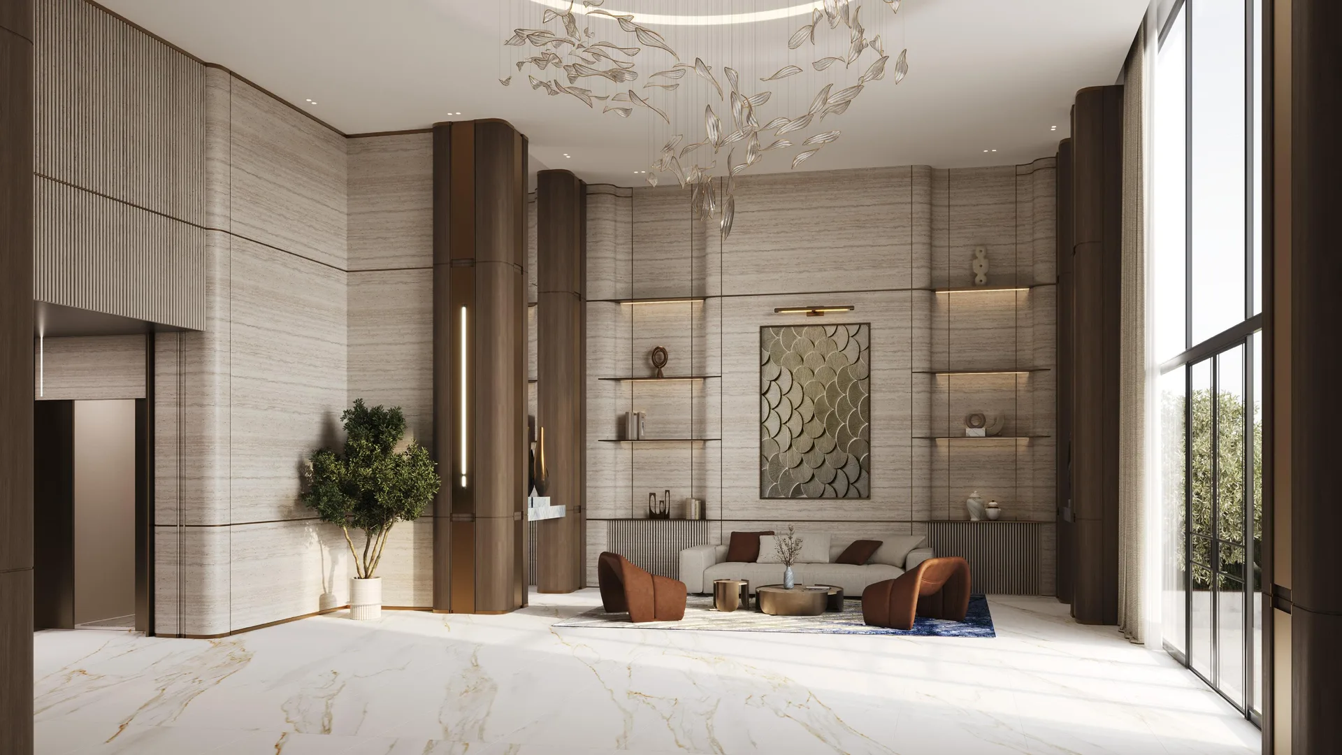Binghatti Binghatti Hillviews Lobby