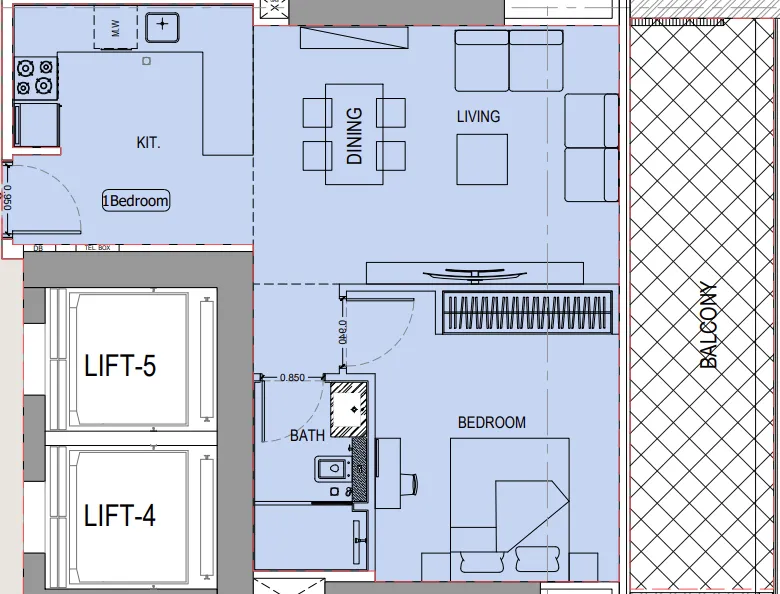 Binghatti Binghatti Ivory floor plan