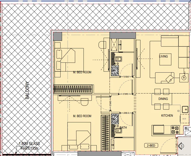 Binghatti Binghatti Ivory floor plan
