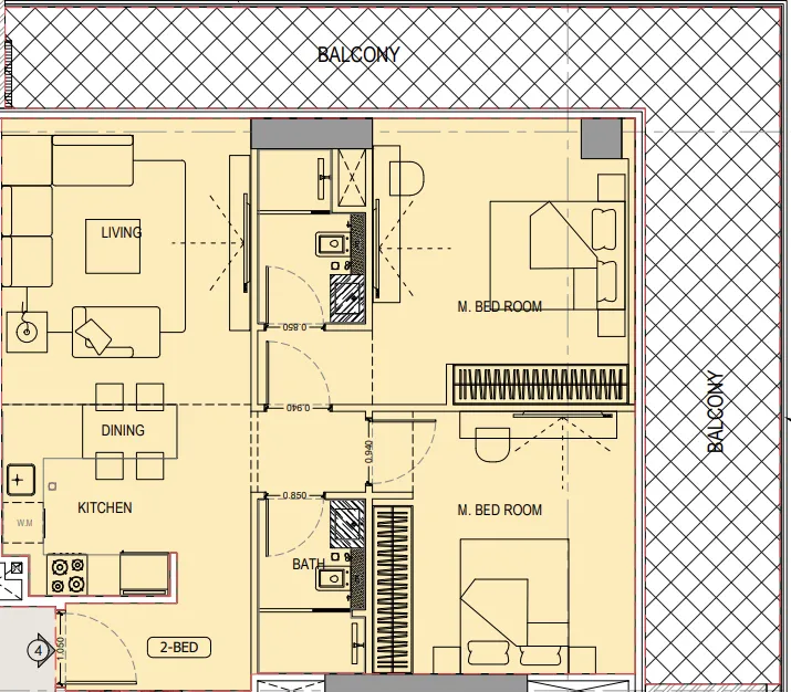 Binghatti Binghatti Ivory floor plan