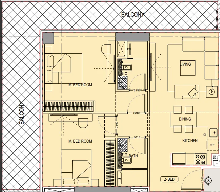 Binghatti Binghatti Ivory floor plan