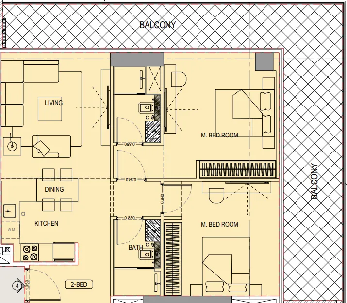 Binghatti Binghatti Ivory floor plan
