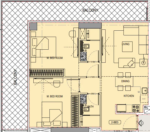 Binghatti Binghatti Ivory floor plan