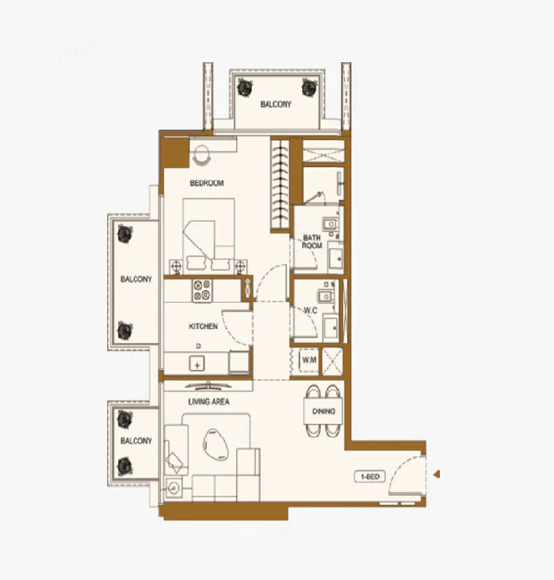 Binghatti Binghatti Luxuria floor plan