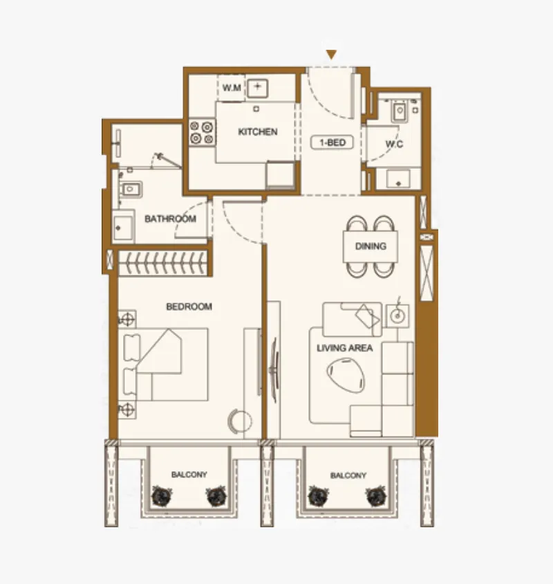Binghatti Binghatti Luxuria floor plan