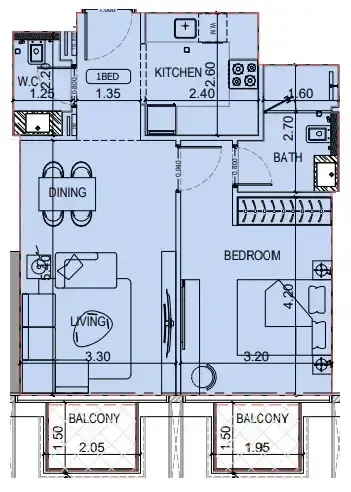 Binghatti Binghatti Luxuria floor plan